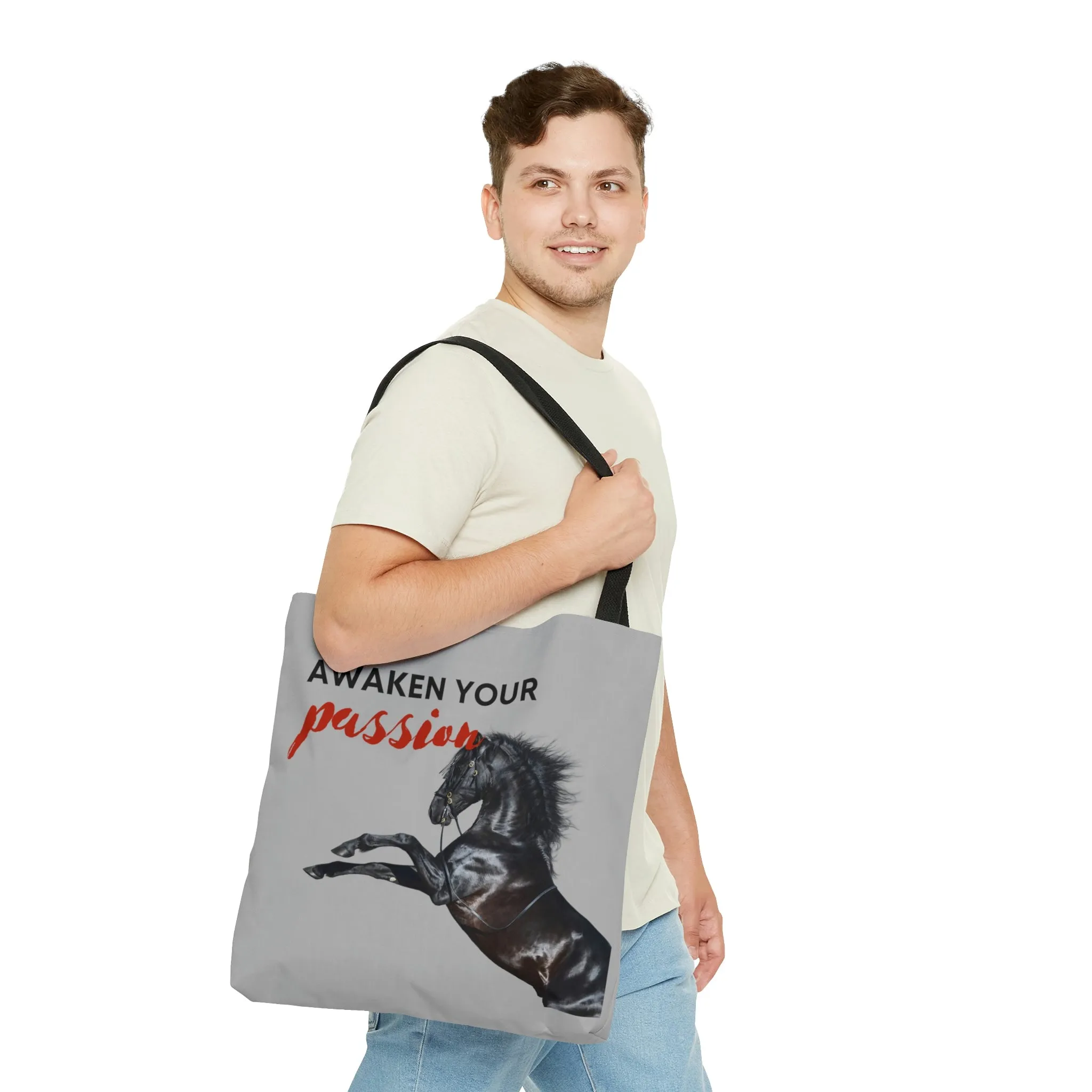 Awaken Your Passion Horse POD Tote Bag (AOP)