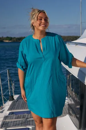 Cotton Overshirt Ocean