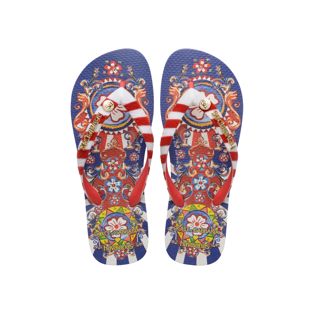 Dolce&Gabbana Carretto Siciliano Flip Flops