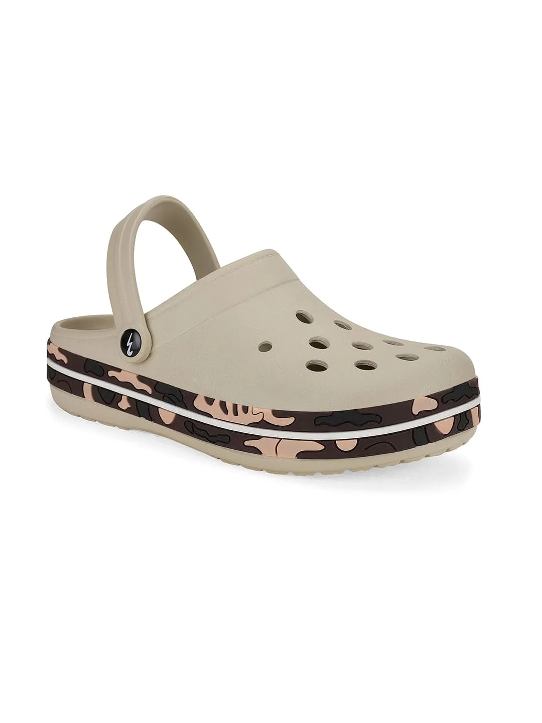 GC-4001 Beige Men's Clogs