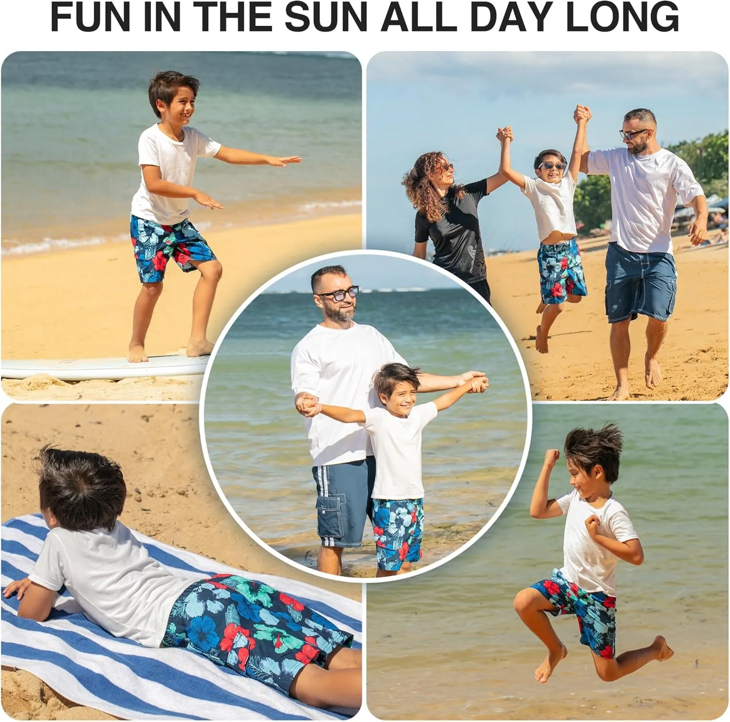 Kanu Surf Viper Boys Swim Trunks with UPF 50  Sun Protection-Quick Dry Boys Swimsuit
