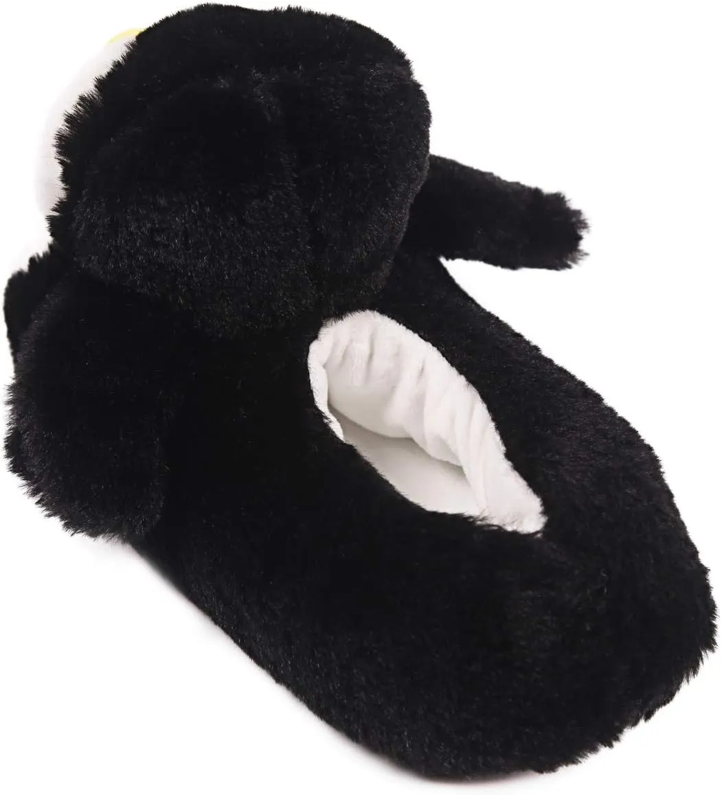 Penguin Cute Women Slippers Funny Animal Slippers Novelty Plush Slippers Fluffy Fuzzy Winter Warm Bedroom House Shoes Cartoon Slippers for Women Men Teen Girls