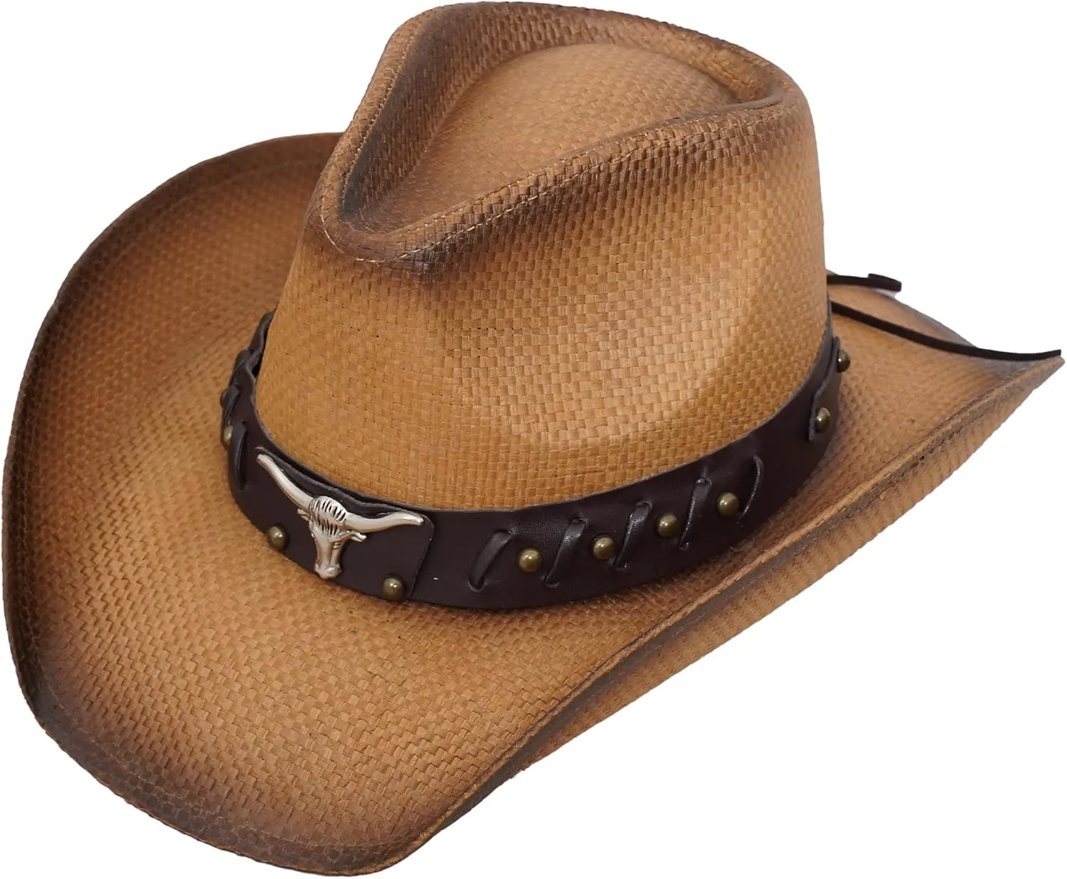 SoJourner Bags Men & Women's Cowboy Cowgirl Hat - Western Hats for Women, Adjustable Cowboy Hat Men with Wide Brim