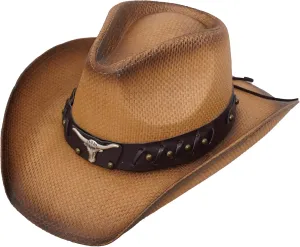 SoJourner Bags Men & Women's Cowboy Cowgirl Hat - Western Hats for Women, Adjustable Cowboy Hat Men with Wide Brim
